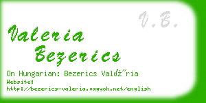 valeria bezerics business card